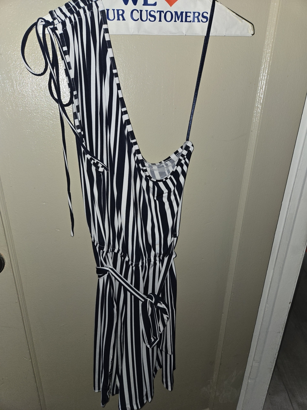 Women's One-Piece Navy And White Romper